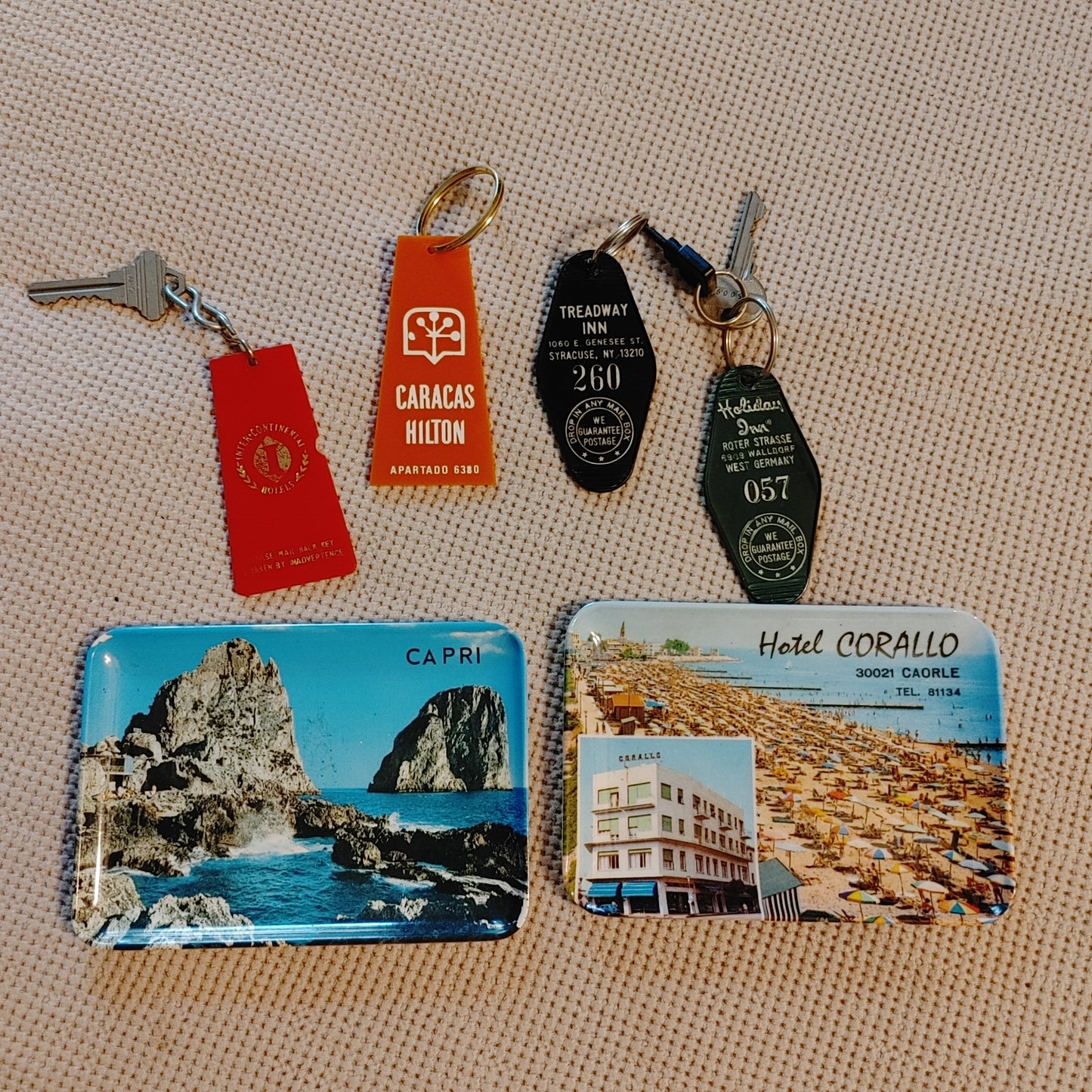 Hotel Key Vintage Lot Room Keys Travel Tray