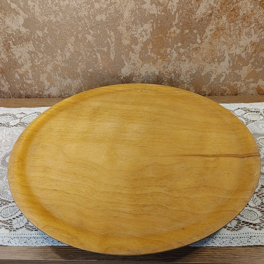 Susan ain't Lazy! Large Teak? Wood Lazy Susan Custom Retro Table Free Shipping!