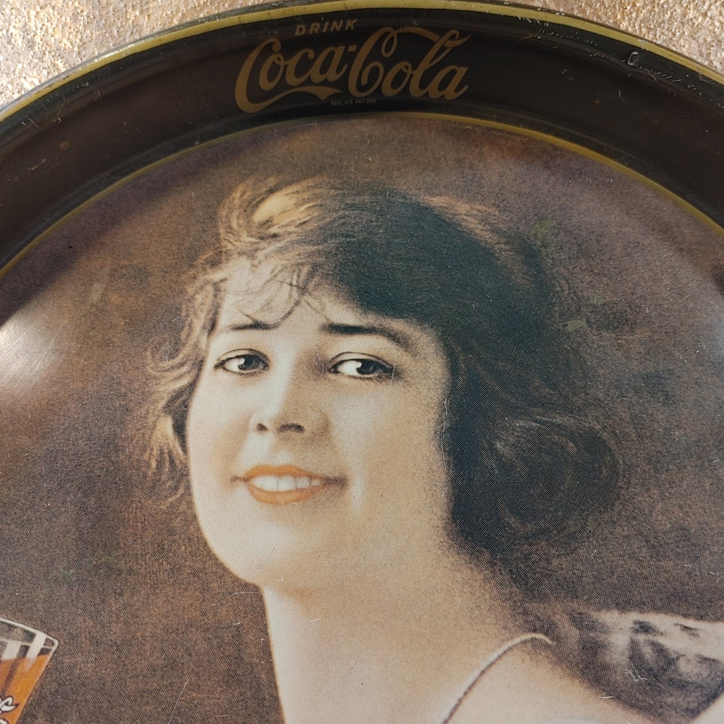 Coke Tray! Coca Cola Serving Tray Tin Advertising Coca-cola Free Shipping!