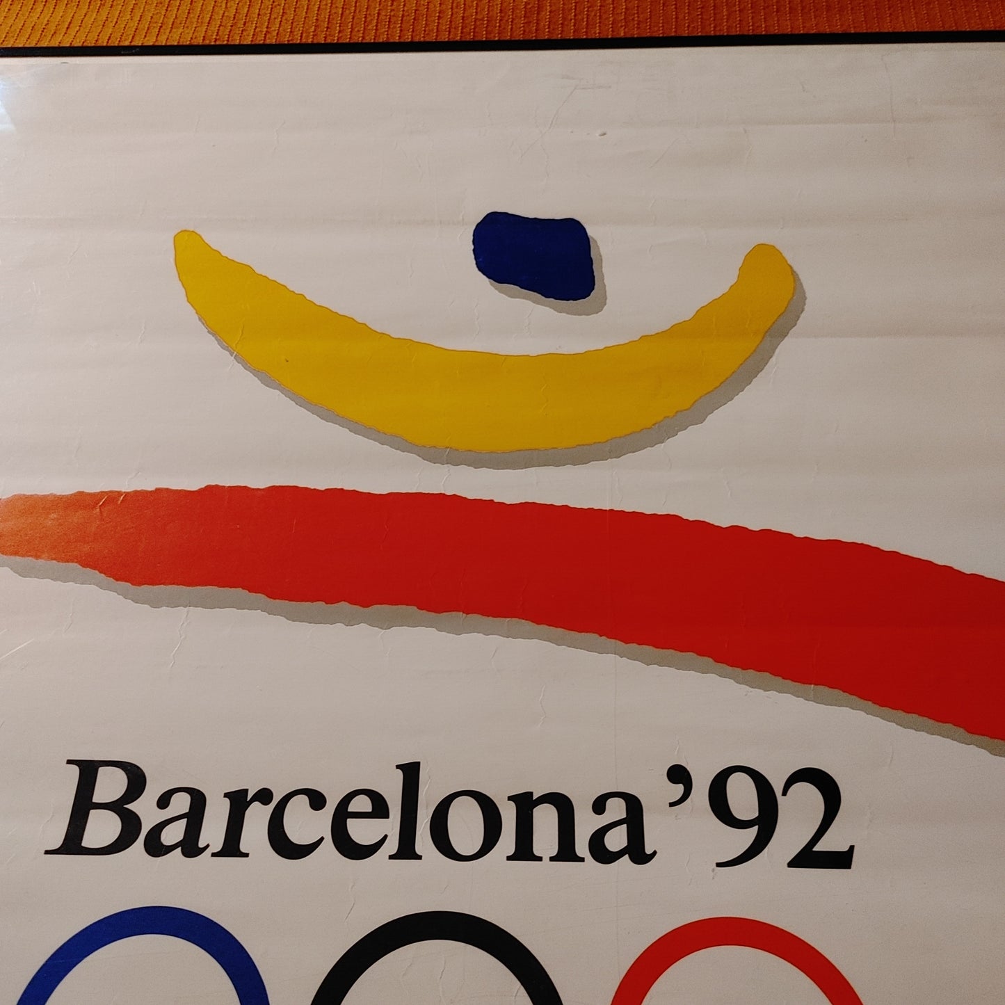 Olympic Original! 1992 Barcelona Olympics Official Poster 21x28 Free Shipping!