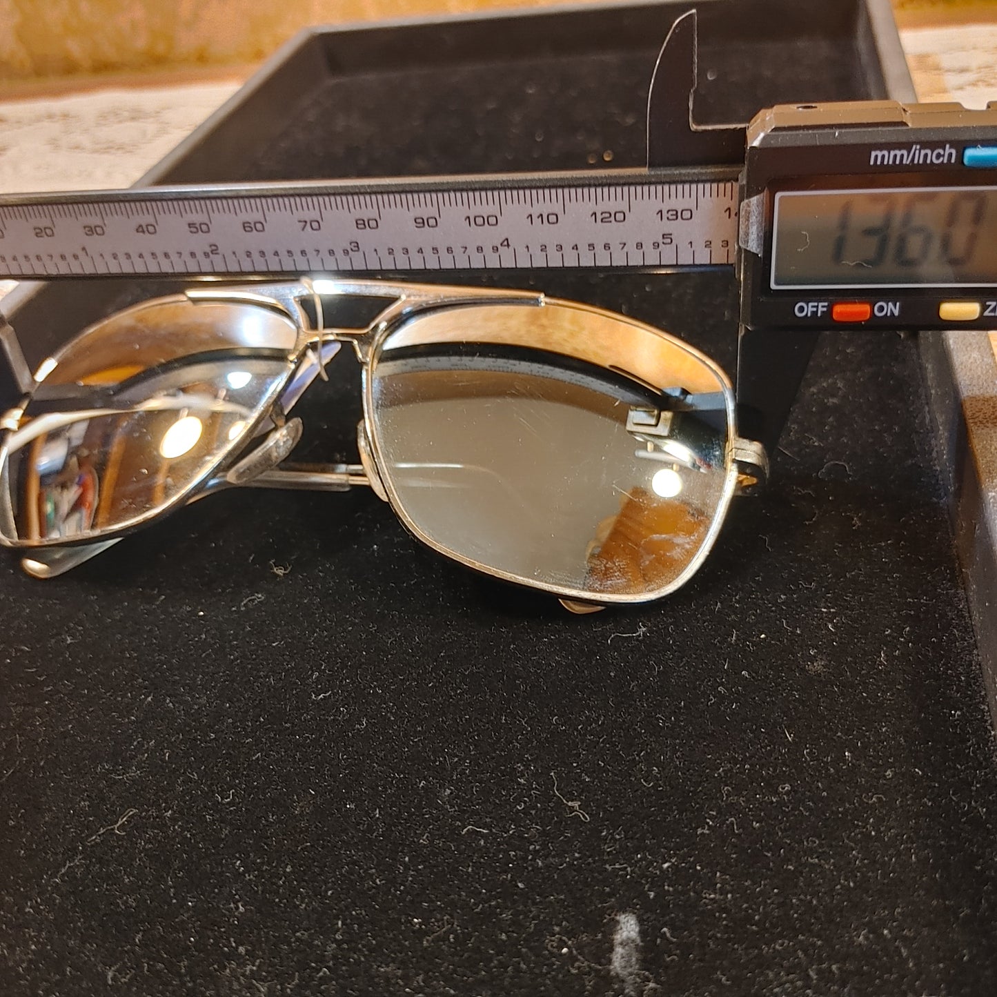 Sunglasses Sweep 2! Vintage Metal Aviator Silver Frames NOS Free Shipping!