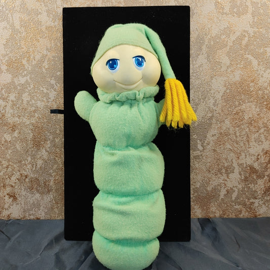 Glo - tastic! Vintage 1980's Glo-Worm Plush Toy Lights Nite Lite Free Shipping!