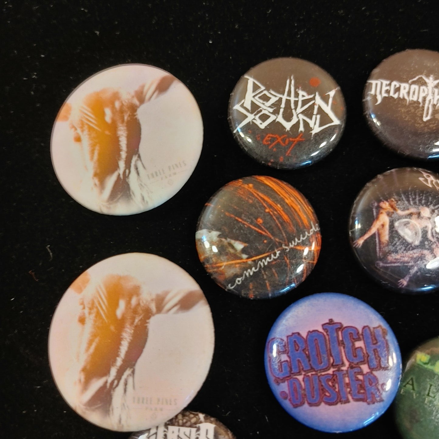 Putrid Pins! Collection 15 Death Metal 1" Heavy Metal Gore Core Free Shipping!