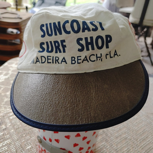 Painters Cap Hat Vintage Suncoast Surf Shop Medeira Beach Florida OP Jams