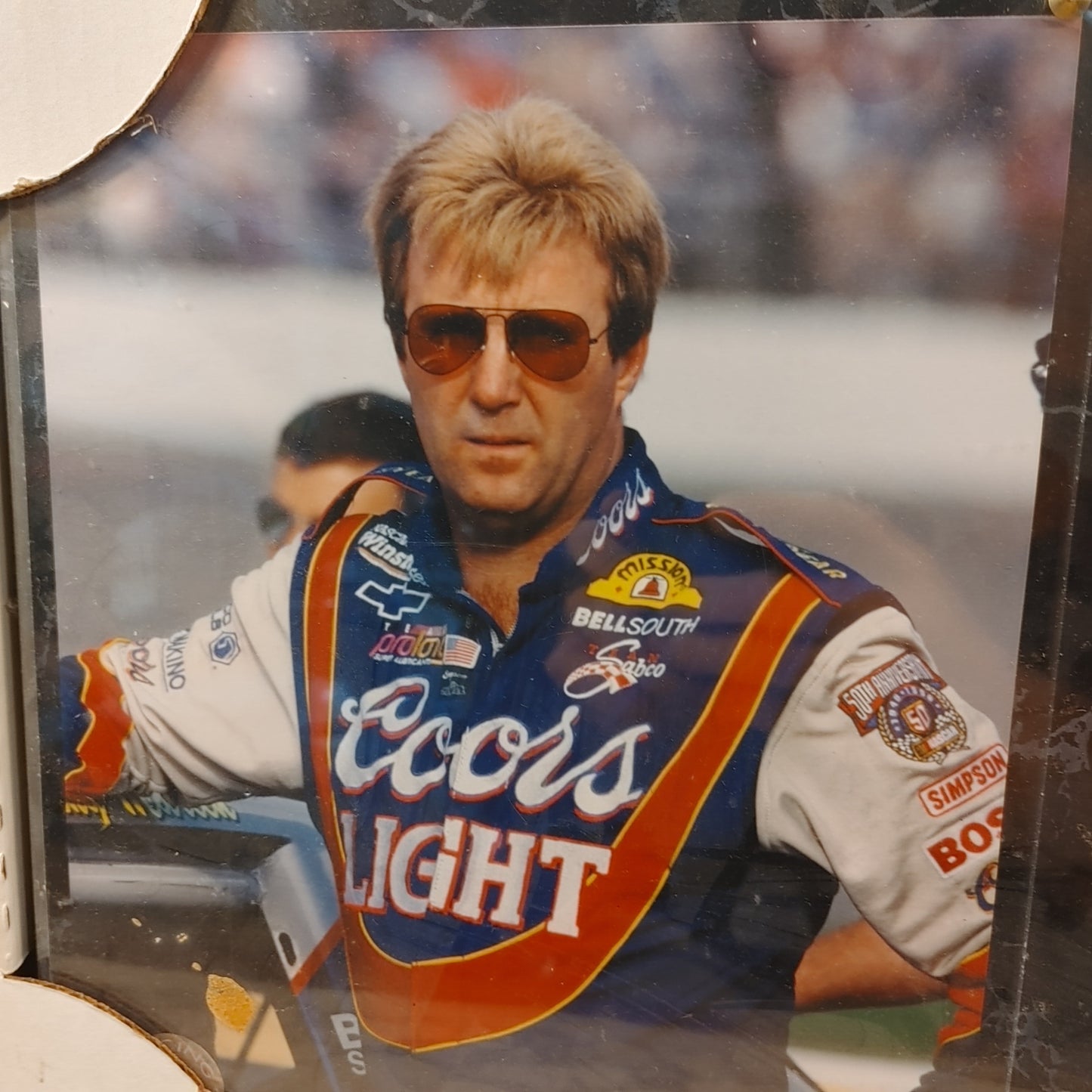 Stock Car Sterling! Marlin #40 #4 Coors Light Kodak Plaque Memorabilia Free Ship