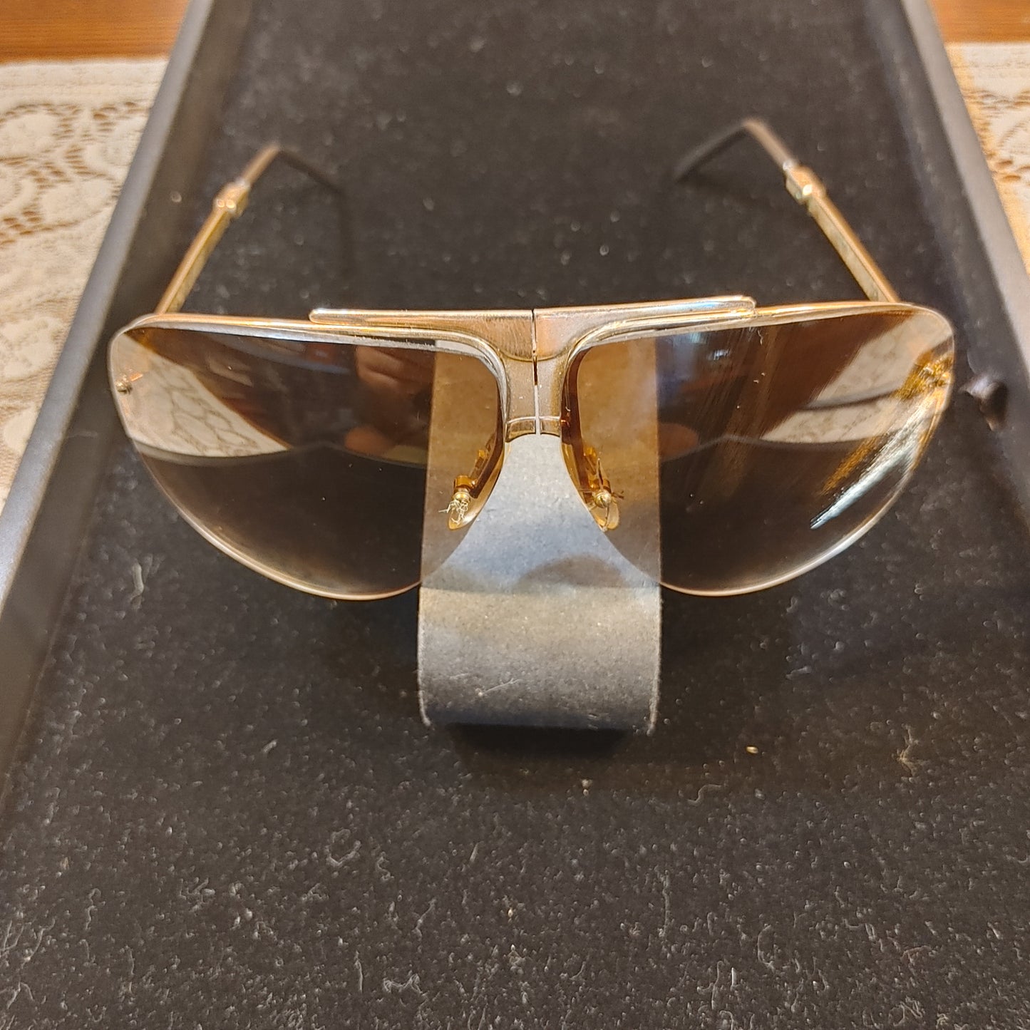 Sunglasses Sweep 4! Vintage Folding Browline Aviators Metal Frame Free Shipping!