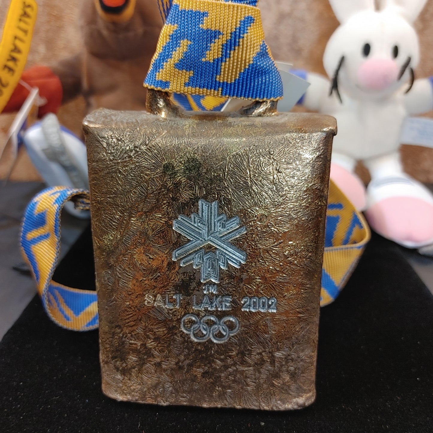 Olympians! 2002 Salt Lake Olympics Souvenir Bell Bunny Bear Free Shipping!