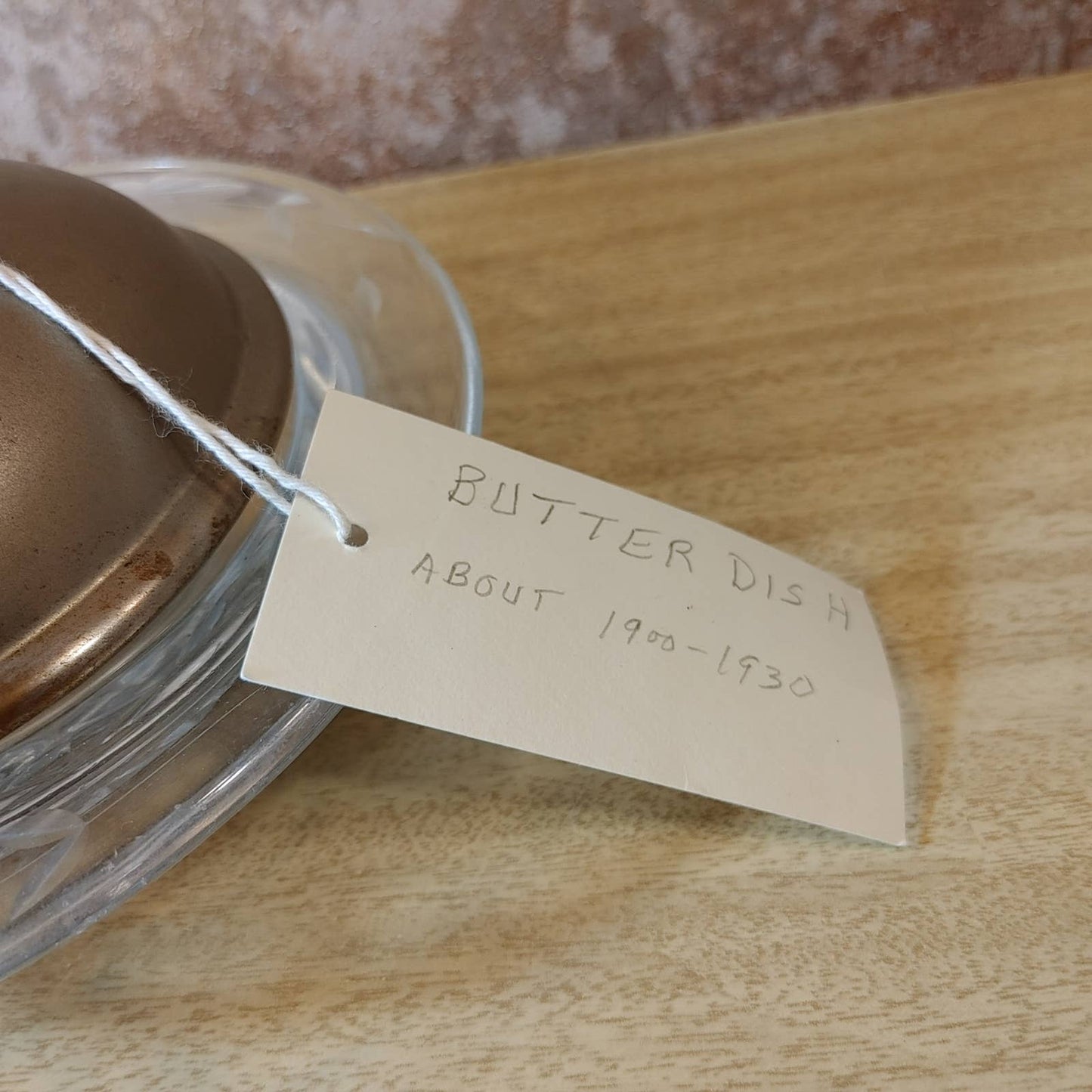 Better Butter! Antique Butter Dish 1930's Glass Tin Serve Ware Formal Dining