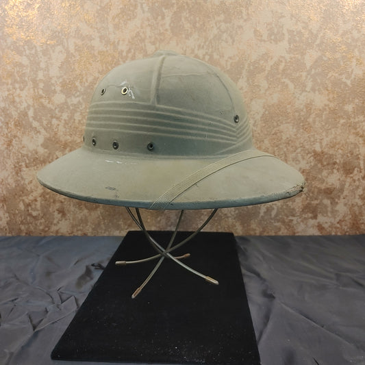 What a Pithy! Vintage Pith Helmet 1940's? WWII Soldier Hat Sun Free Shipping!