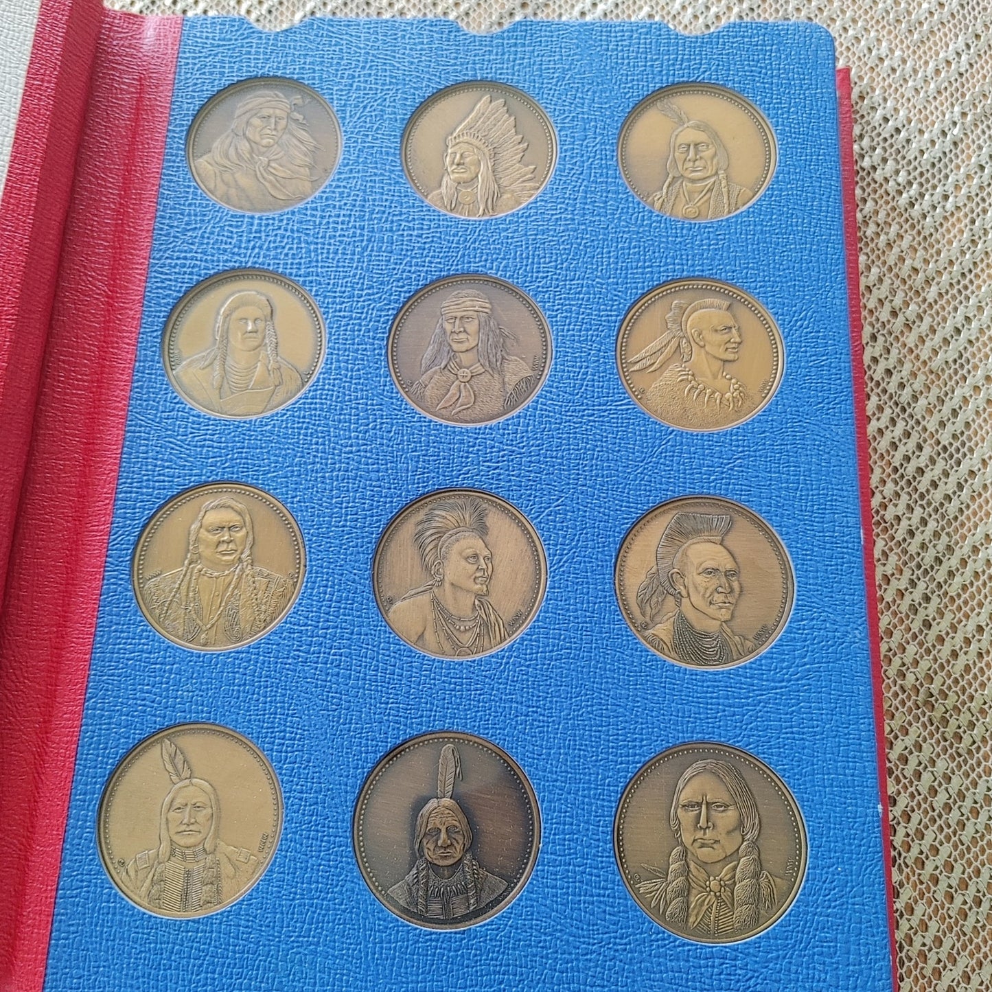 Native American Leaders Medals Coins Set 49 Unique Binder Osborne Mint 1979 Bronze