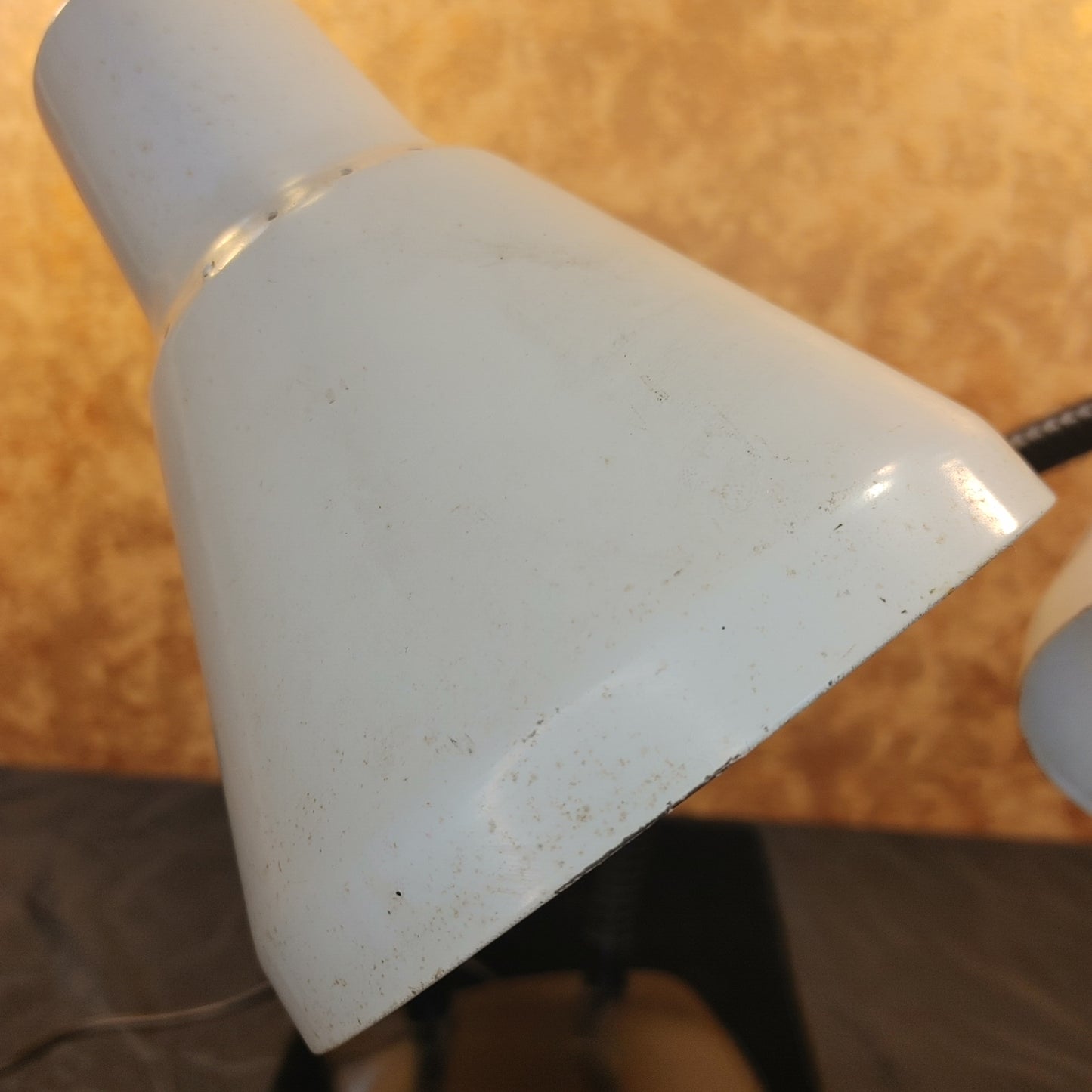 I LOVE LAMP 2! Vintage Mid-Century Dual Wall  Desk Lamp Metal Works! Free Ship!