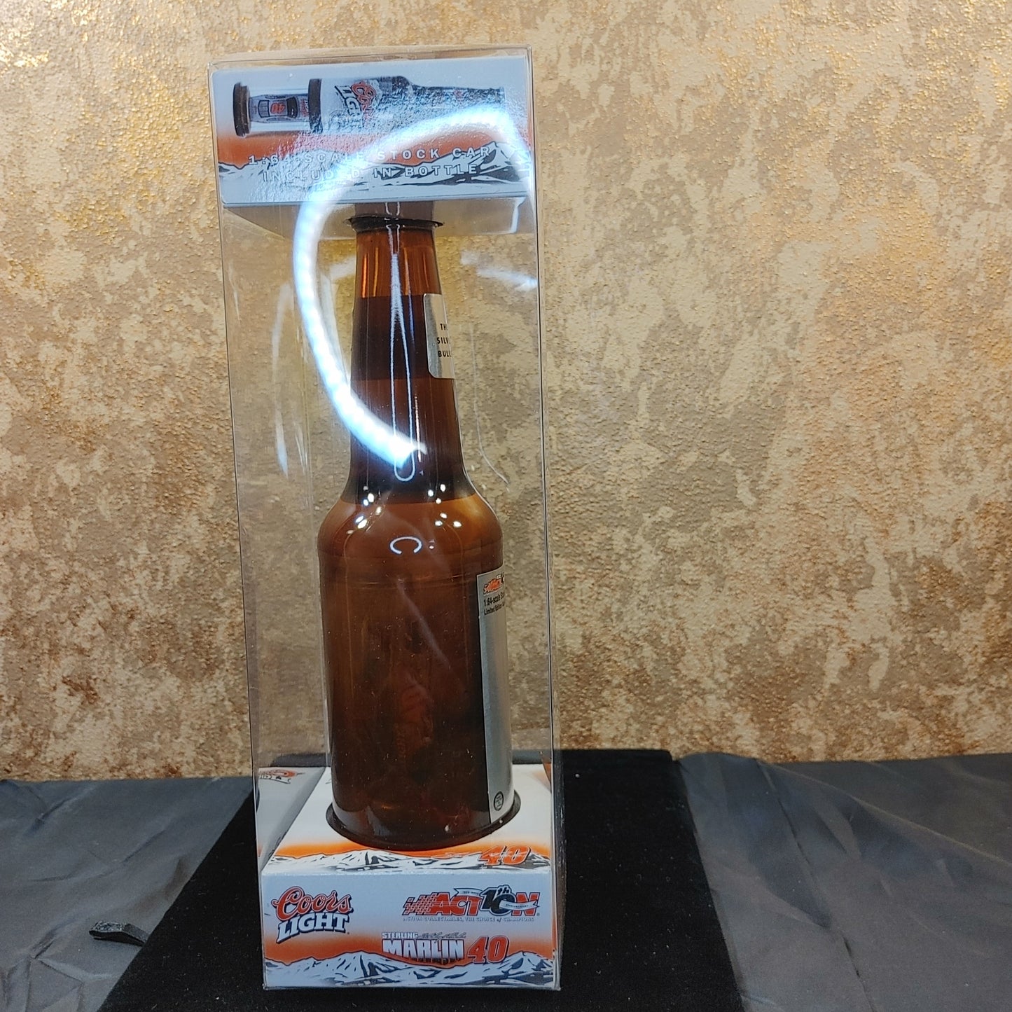 Car in Bottle! Nascar Coors Light #40 Sterling Marlin 1:64 Collectible Free Ship