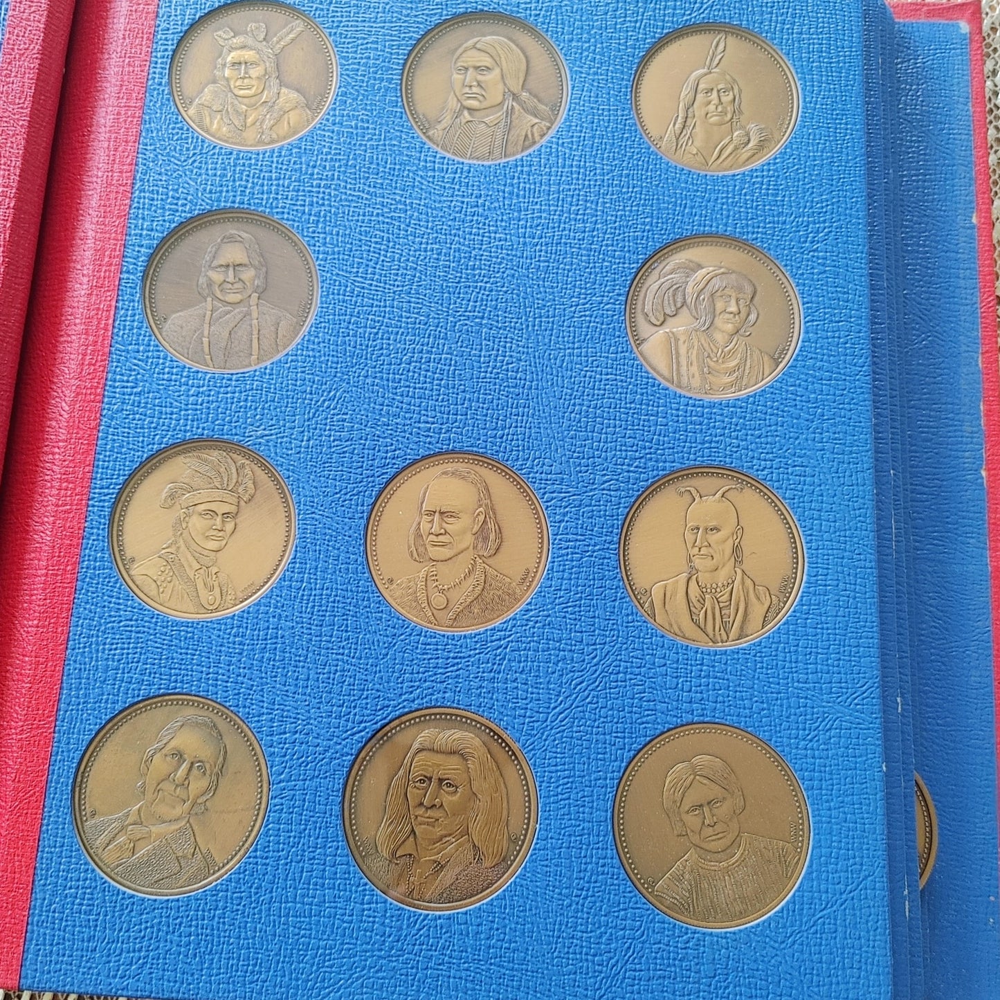 Native American Leaders Medals Coins Set 49 Unique Binder Osborne Mint 1979 Bronze