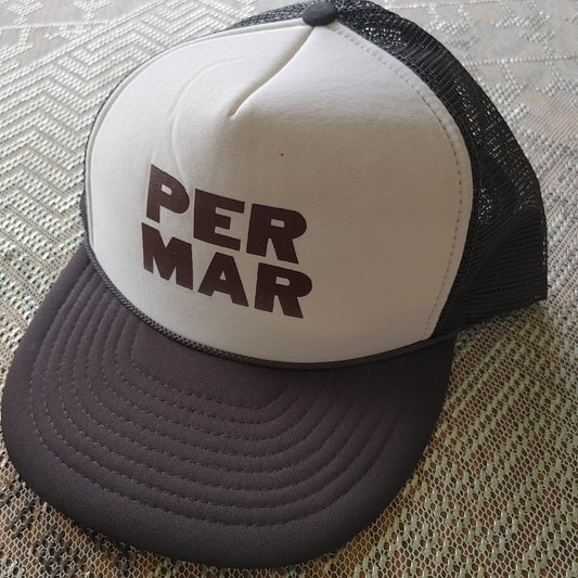 Per Mar Vintage Mesh Snapback Trucker Hat Cap Foam Straight Free Shipping