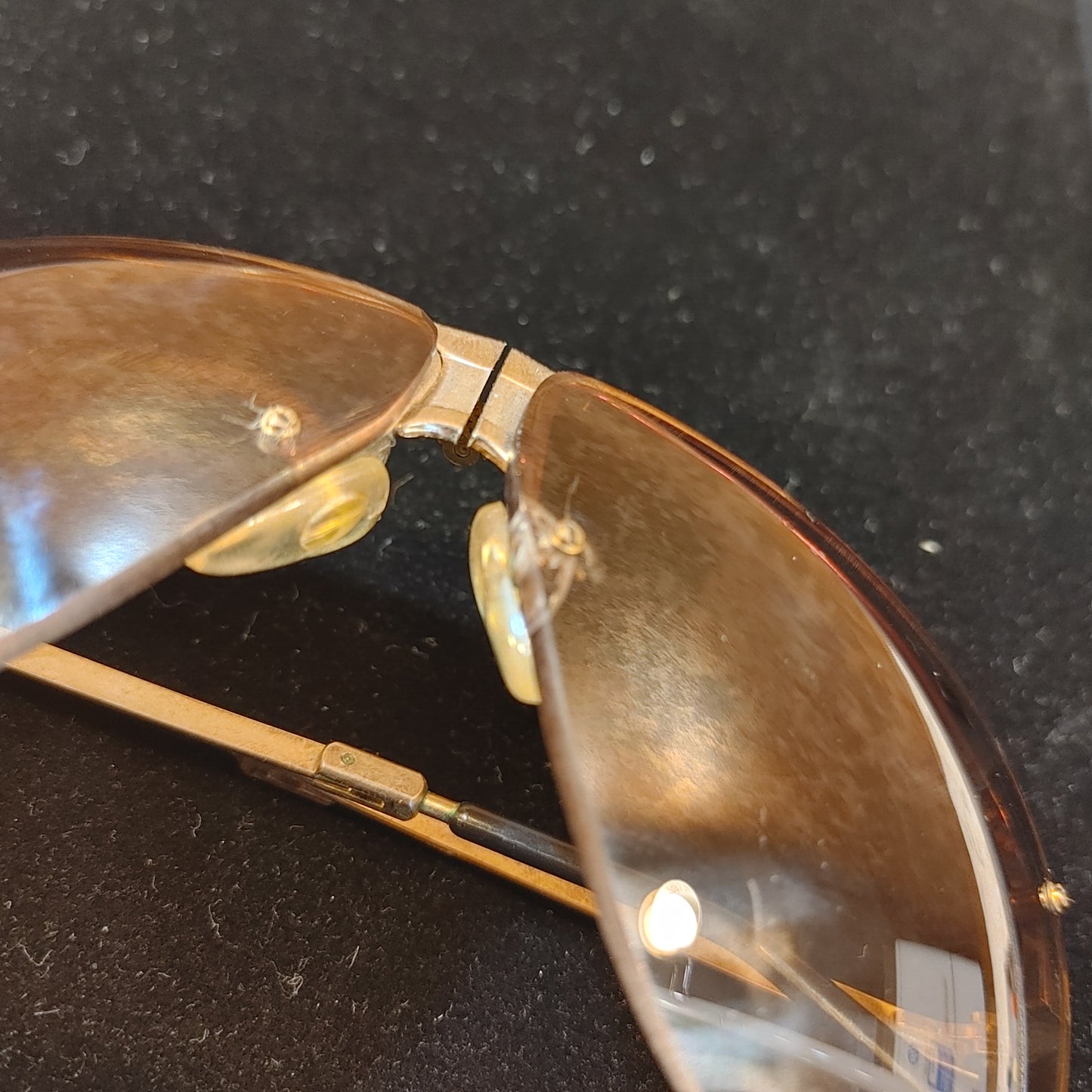 Sunglasses Sweep 4! Vintage Folding Browline Aviators Metal Frame Free Shipping!