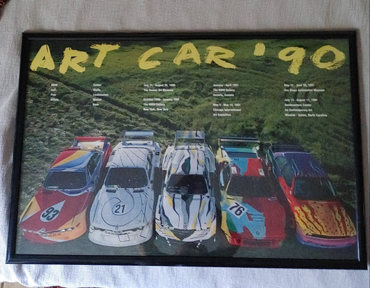 BMW ART CARS Poster M1 1990 Warhol Calder Lichtenstien Radwood