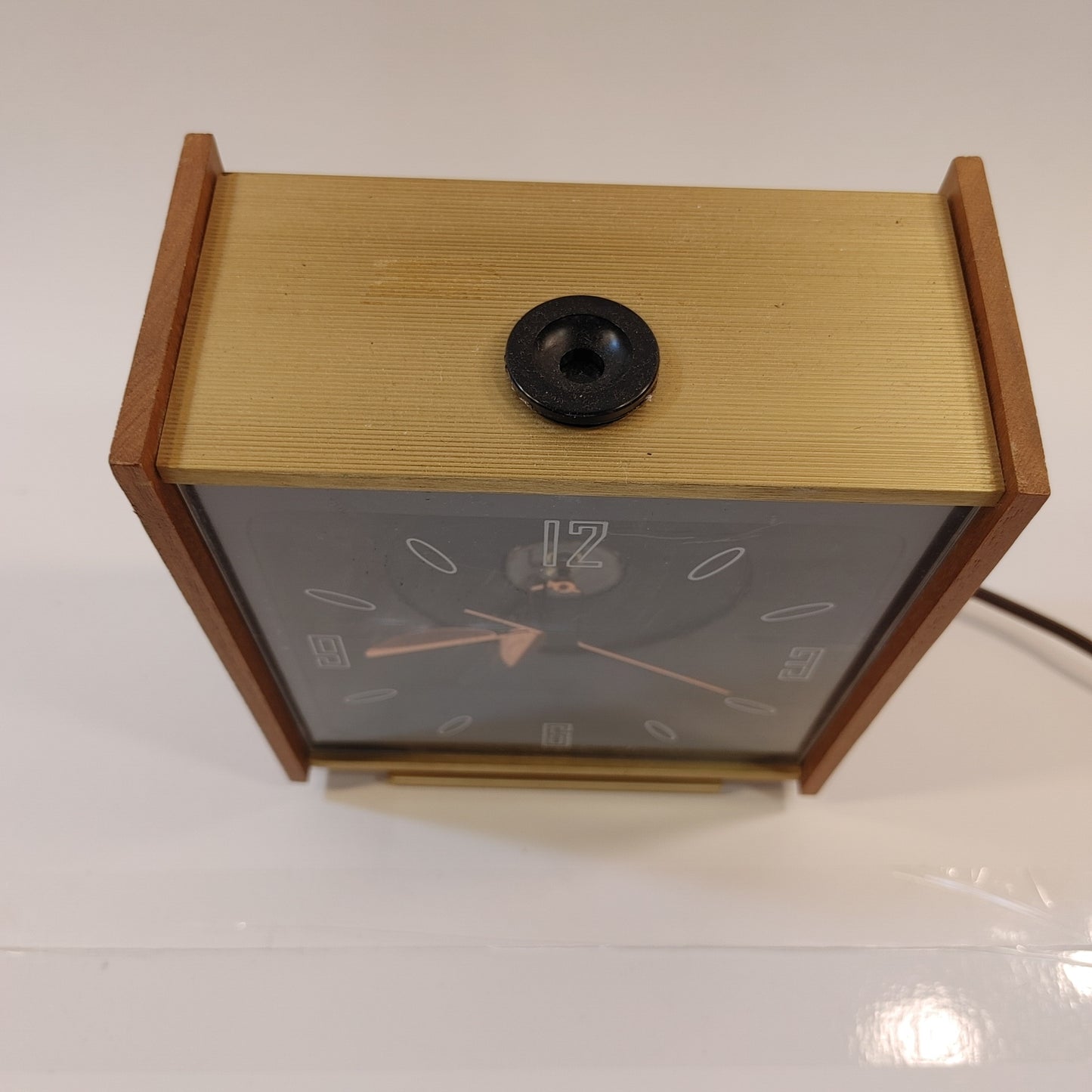 Cheeky Clock! Vintage Mid Century Modern Projector Clock Works Free Shipping!