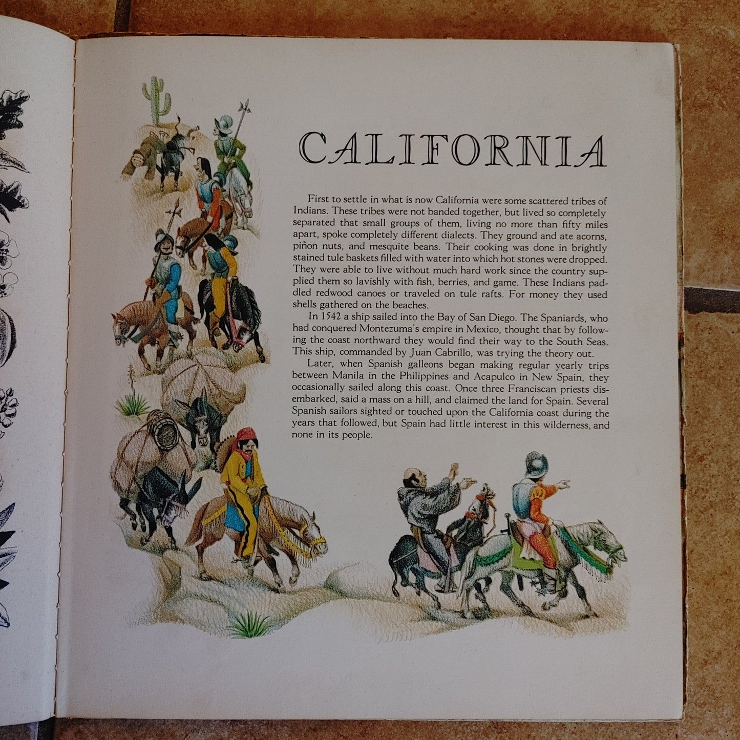 Cali 4 Kids! Vintage Kids Children's Book California History 1944 Free Shipping!