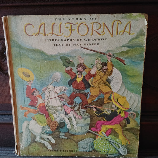 Cali 4 Kids! Vintage Kids Children's Book California History 1944 Free Shipping!