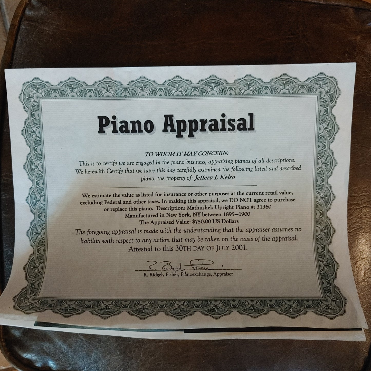 Persistant Piano! Antique Mathushek Upright #31360 Circa 1900 Plays Local Only!