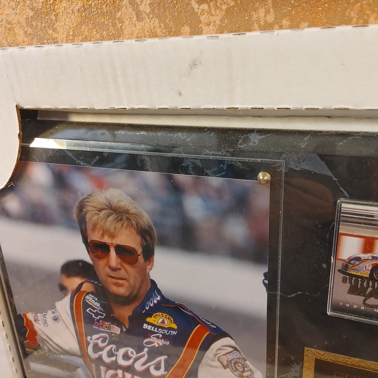 Stock Car Sterling! Marlin #40 #4 Coors Light Kodak Plaque Memorabilia Free Ship