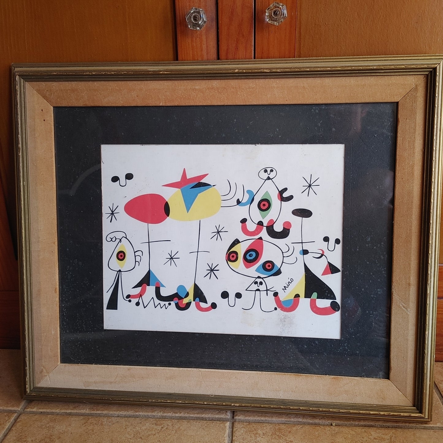 Mistreated Miro! MCS 225 Evening Hand Silk Screen Print Free Shipping!