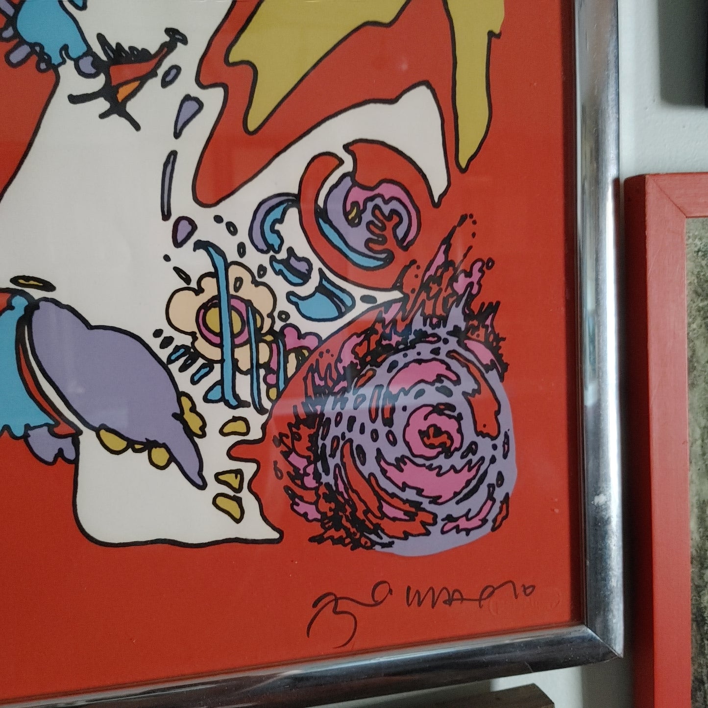 Astral Thinker! Astral Thinker by Peter Max Signed Numbered Lithograph 1970 Free Ship!