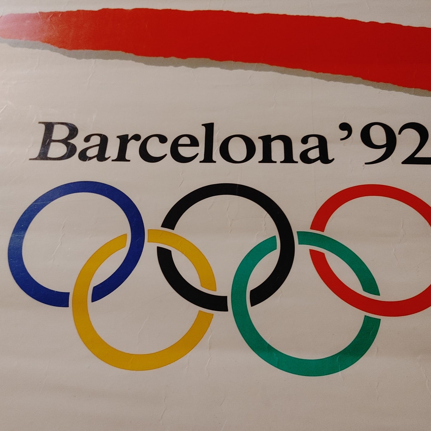 Olympic Original! 1992 Barcelona Olympics Official Poster 21x28 Free Shipping!