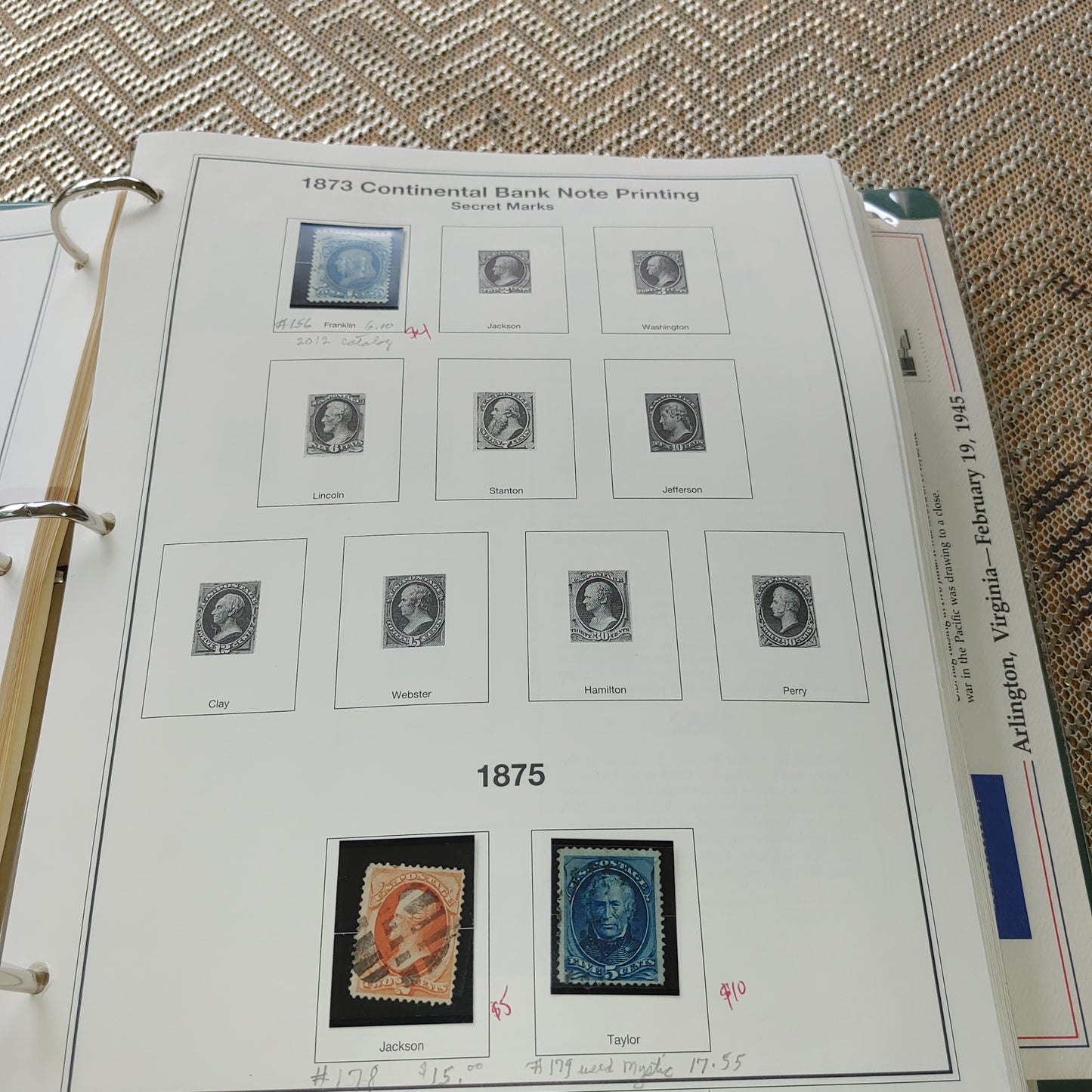 U.S. Postage Stamp Collection Mystic Volume 1 to 1969 Hundreds Early