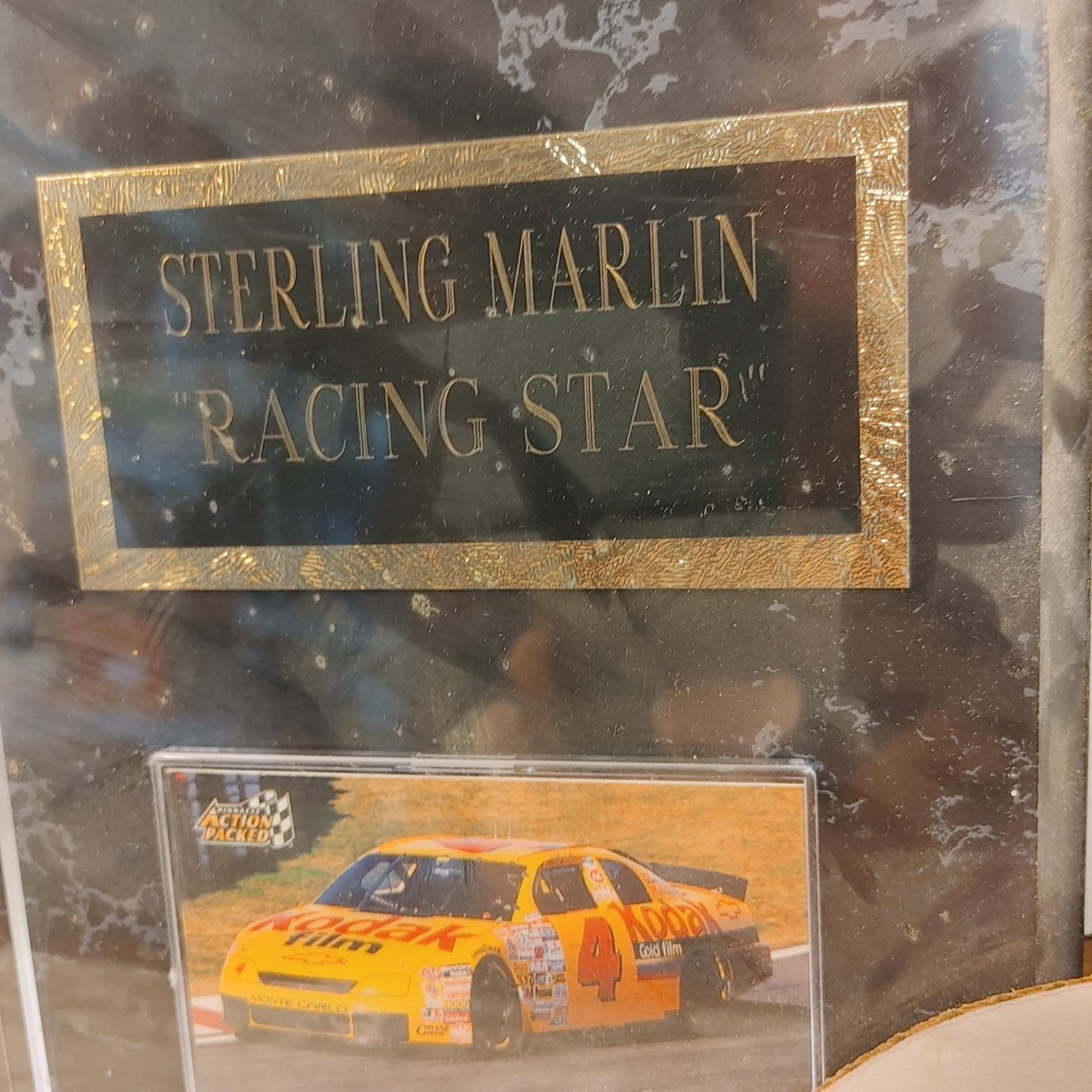 Stock Car Sterling! Marlin #40 #4 Coors Light Kodak Plaque Memorabilia Free Ship