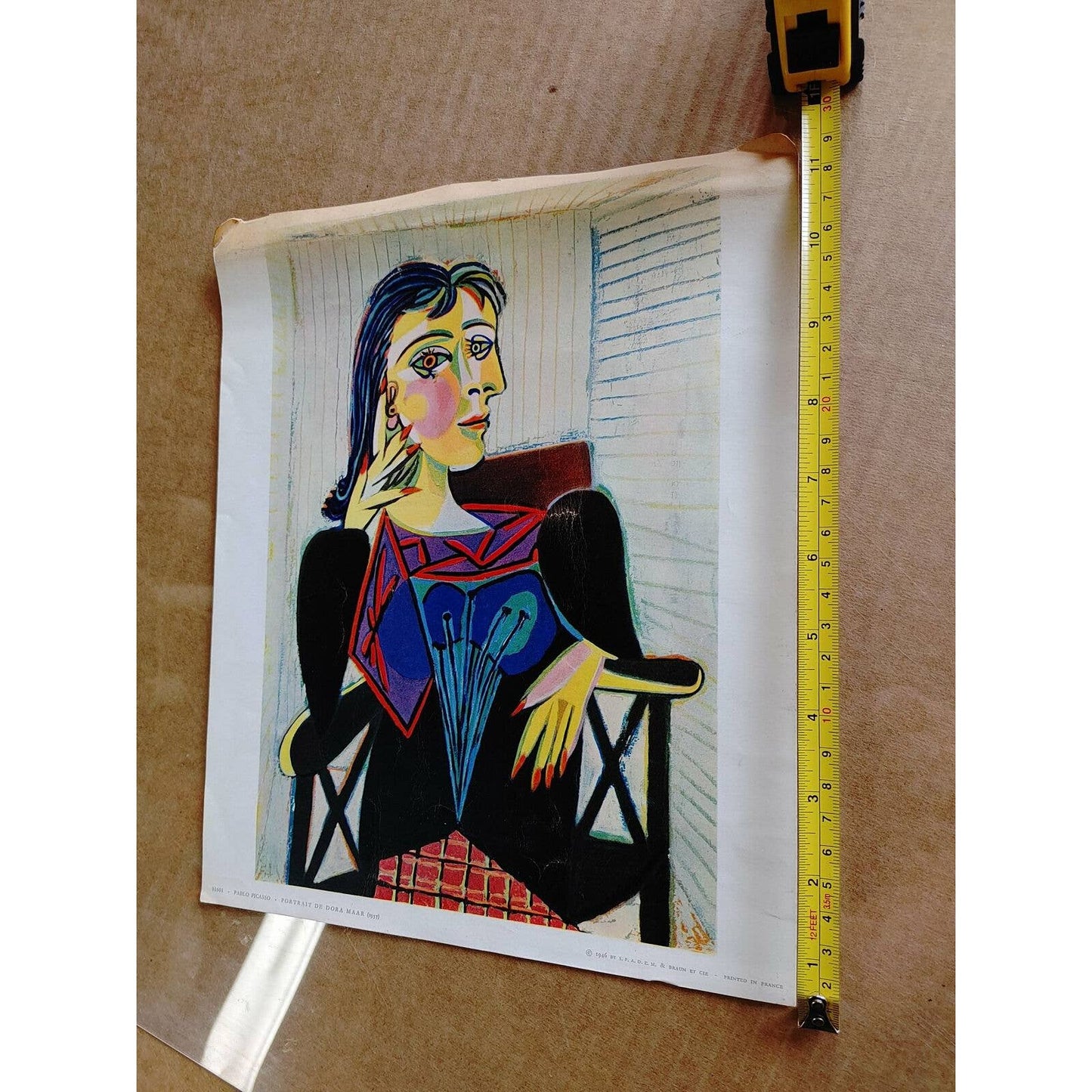 Pablo's Muse! Picasso Dora Maar Print 1946 Braun et Cie #01601 Free Shipping!