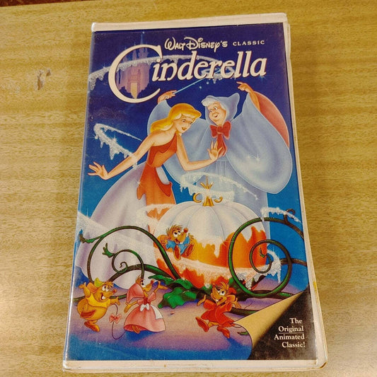 Cinderella 1! Vintage Disney Black Diamond Classic 410 VHS Tape