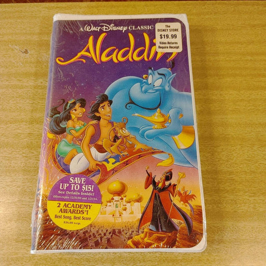 Aladdin Sealed! Vintage Original Disney Classics VHS Tape 1662