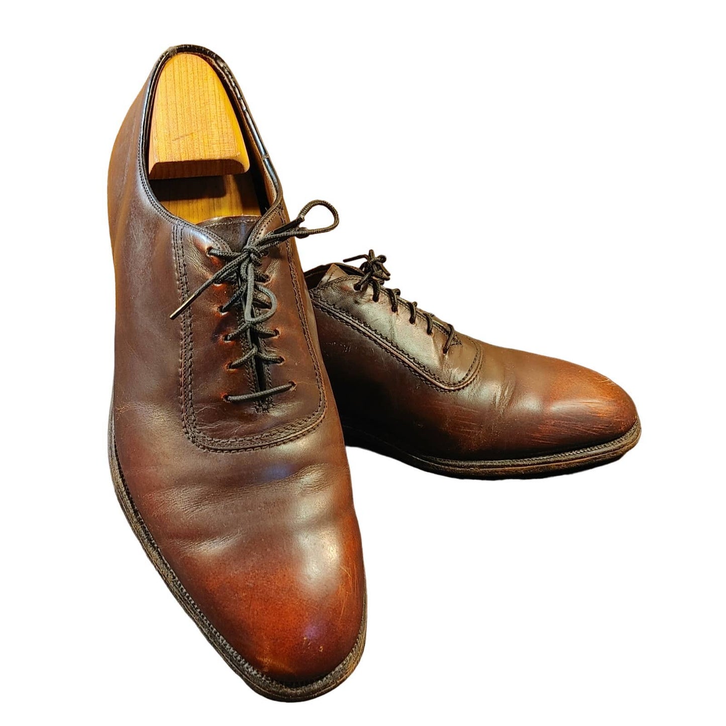 President's pair! Johnston & Murphy Blucher Brown Shoes 10.5 D? Free shipping!