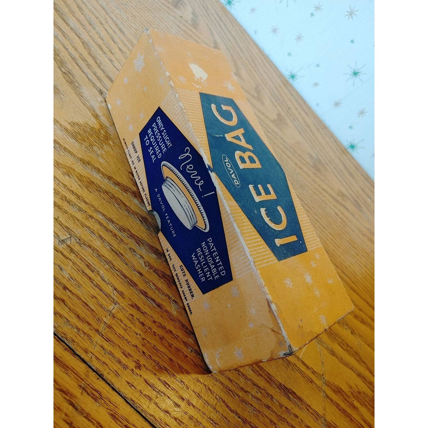 Nice Ice! Vintage Davol English Ice Bag One Turn Box Antique Free Shipping!