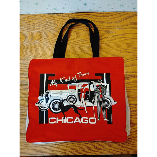 Windbag! Vintage Shopping Bag Tote Chicago Paradies Shops 1987
