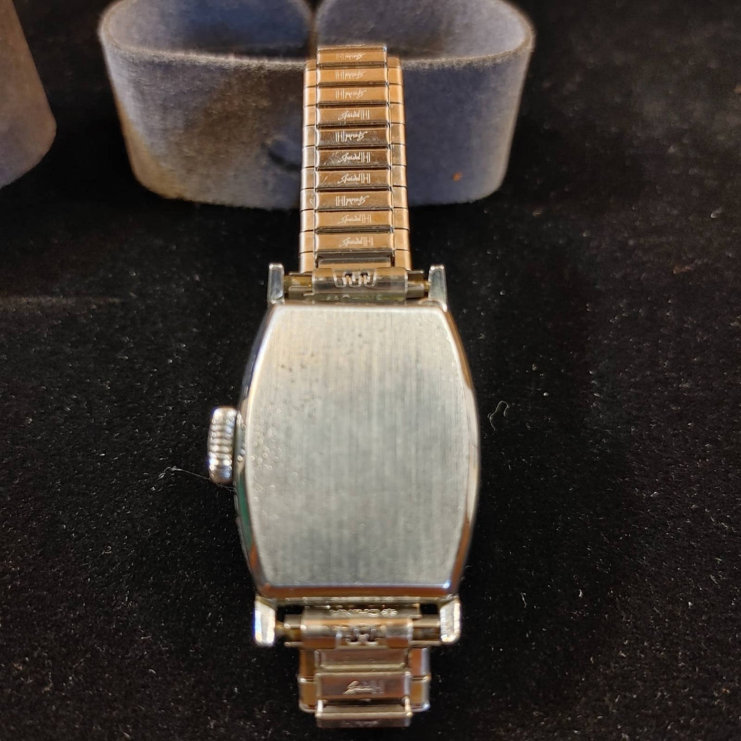New Haven! Vintage Tank Watch New Case? Band Manual Wind Free Shipping!