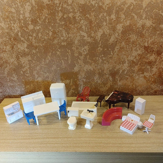 Mini Mod! Vintage Miniature Doll House Mid Century Plastic Renwal Plasco