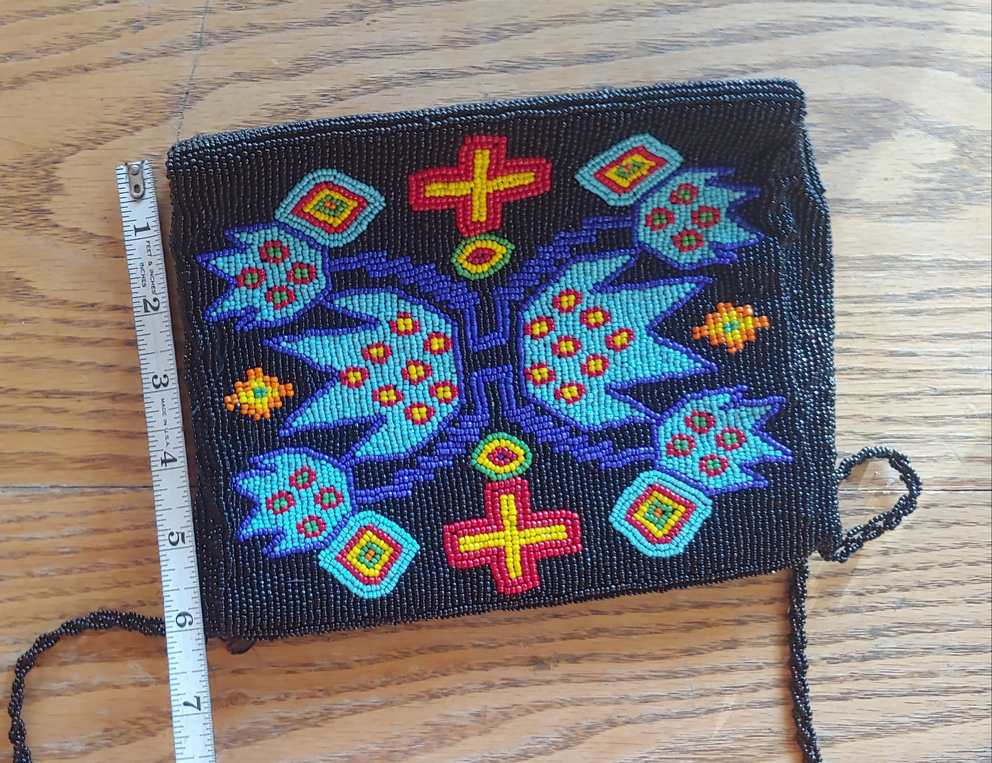 Beadiful! Gammon Shire Navajo style beaded purse 1993!