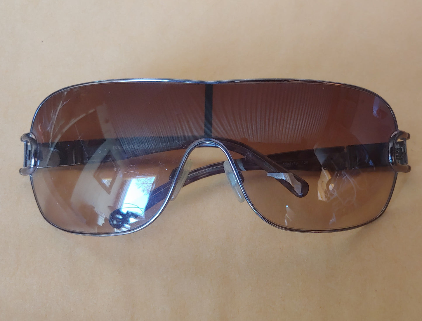 Jet-setter! Vintage Burberry wrap-around cyborg sunglasses!