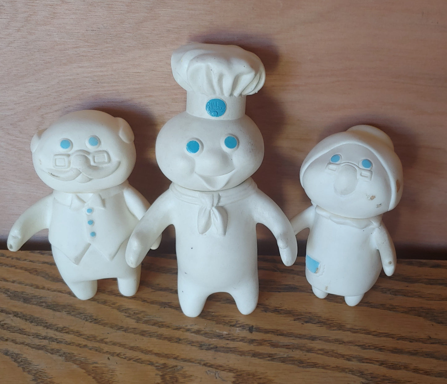 Dough Boy! Rubber Pillsbury Dough Boy Family 1974 Set of 3