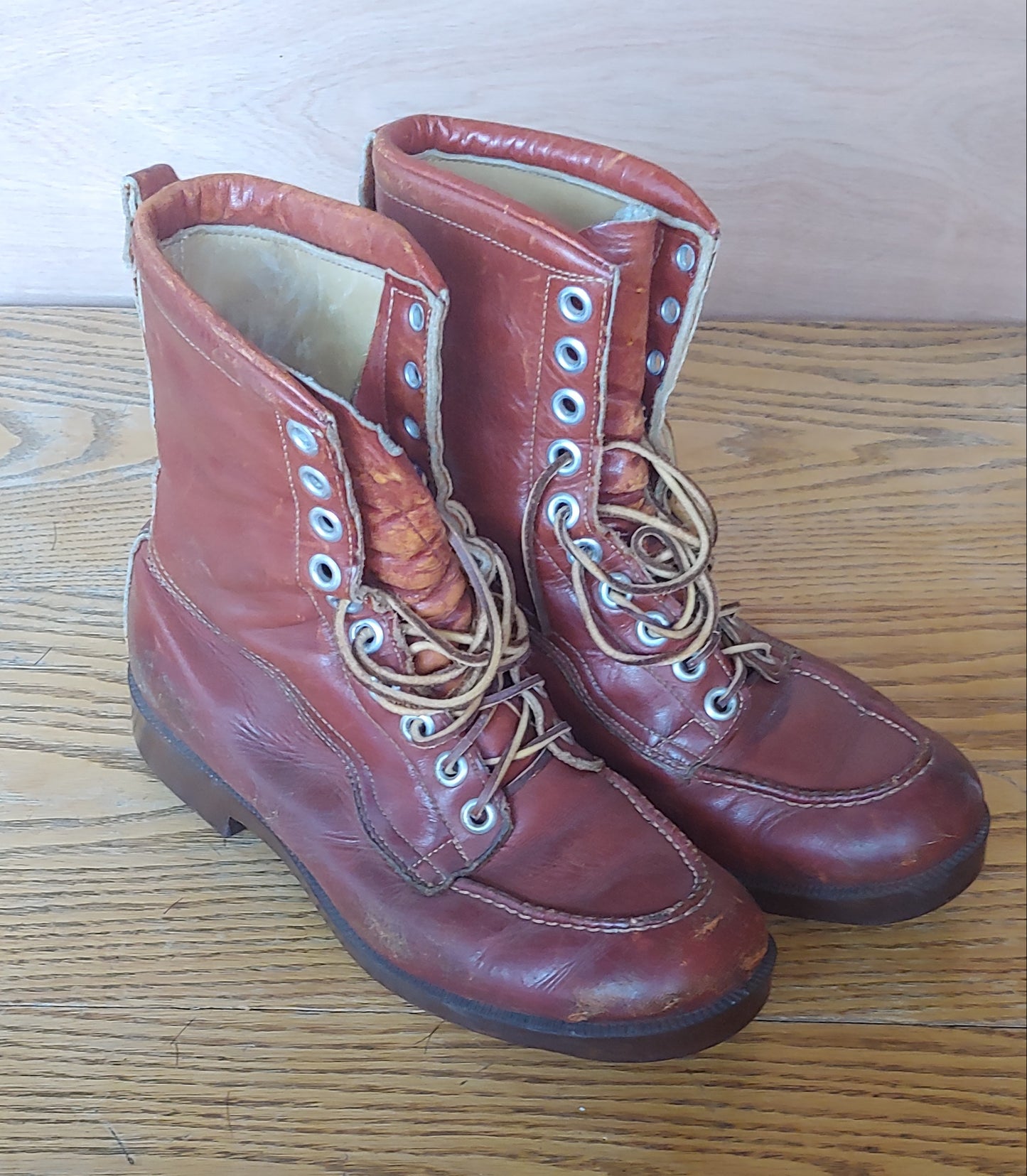 Legit! Vintage work boots leather 10 eyelet 9.5D