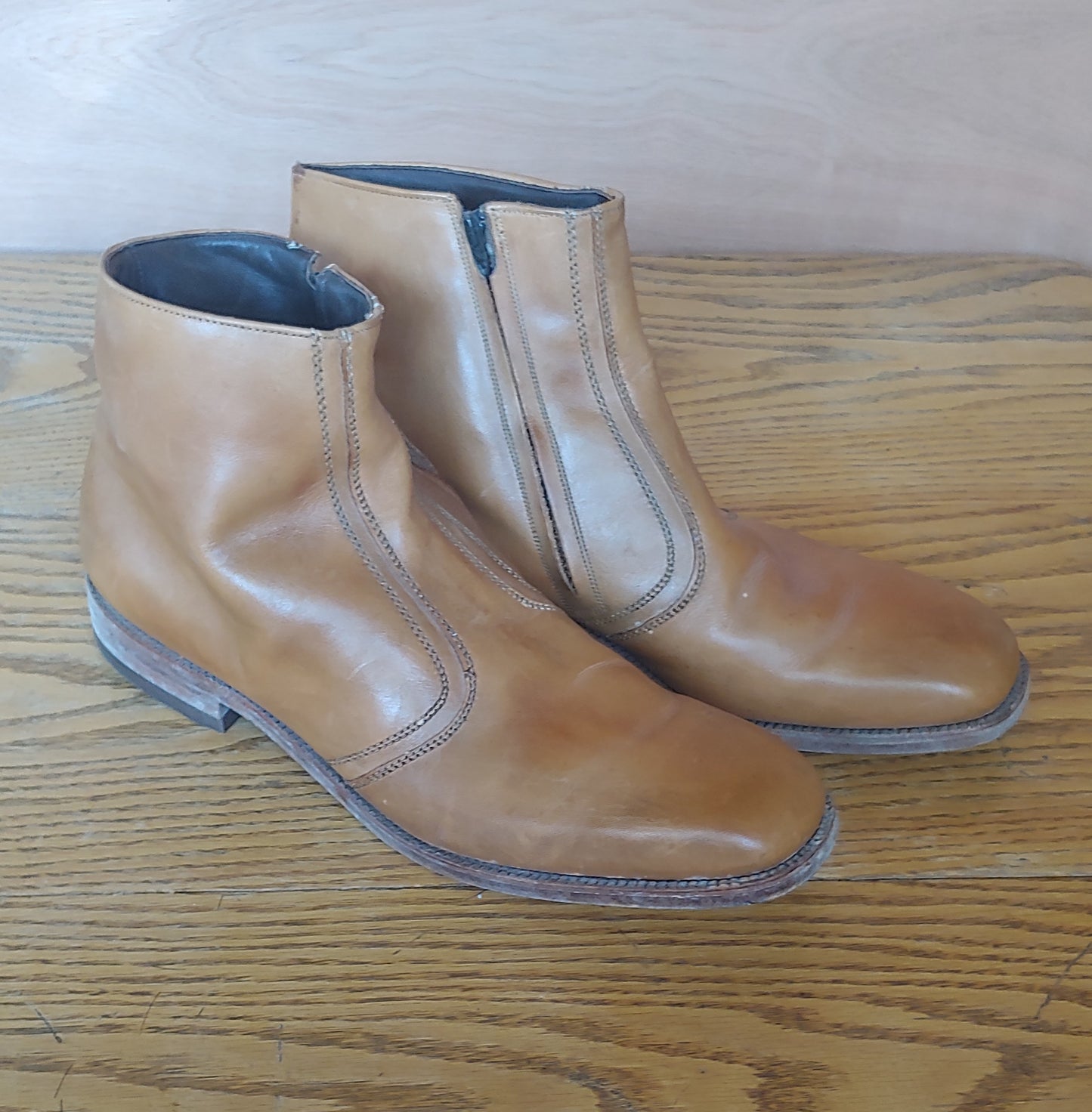 Camelot! Vintage Allen Edmonds side zip Camelot boots 13AAA