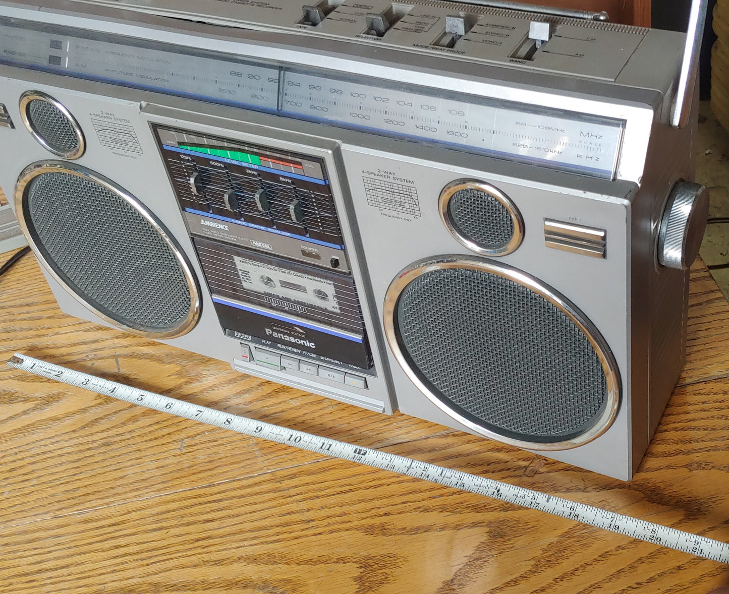 Break it Down...Vintage 80's Boombox Ghetto Blaster Panasonic RX-5050 Working