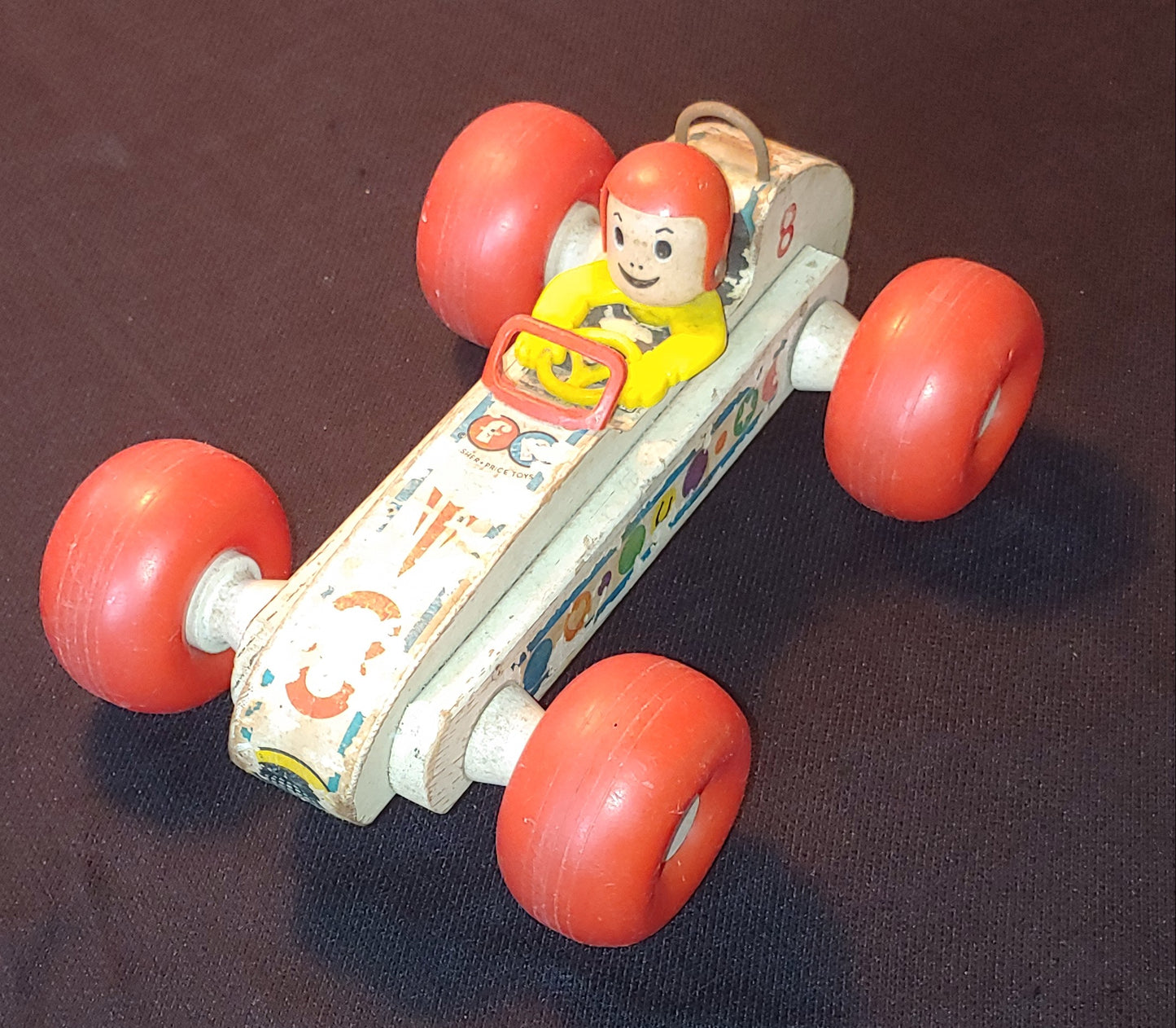 Start Your Engines! Toy Vintage Fisher Price 1960's Bouncy Racer