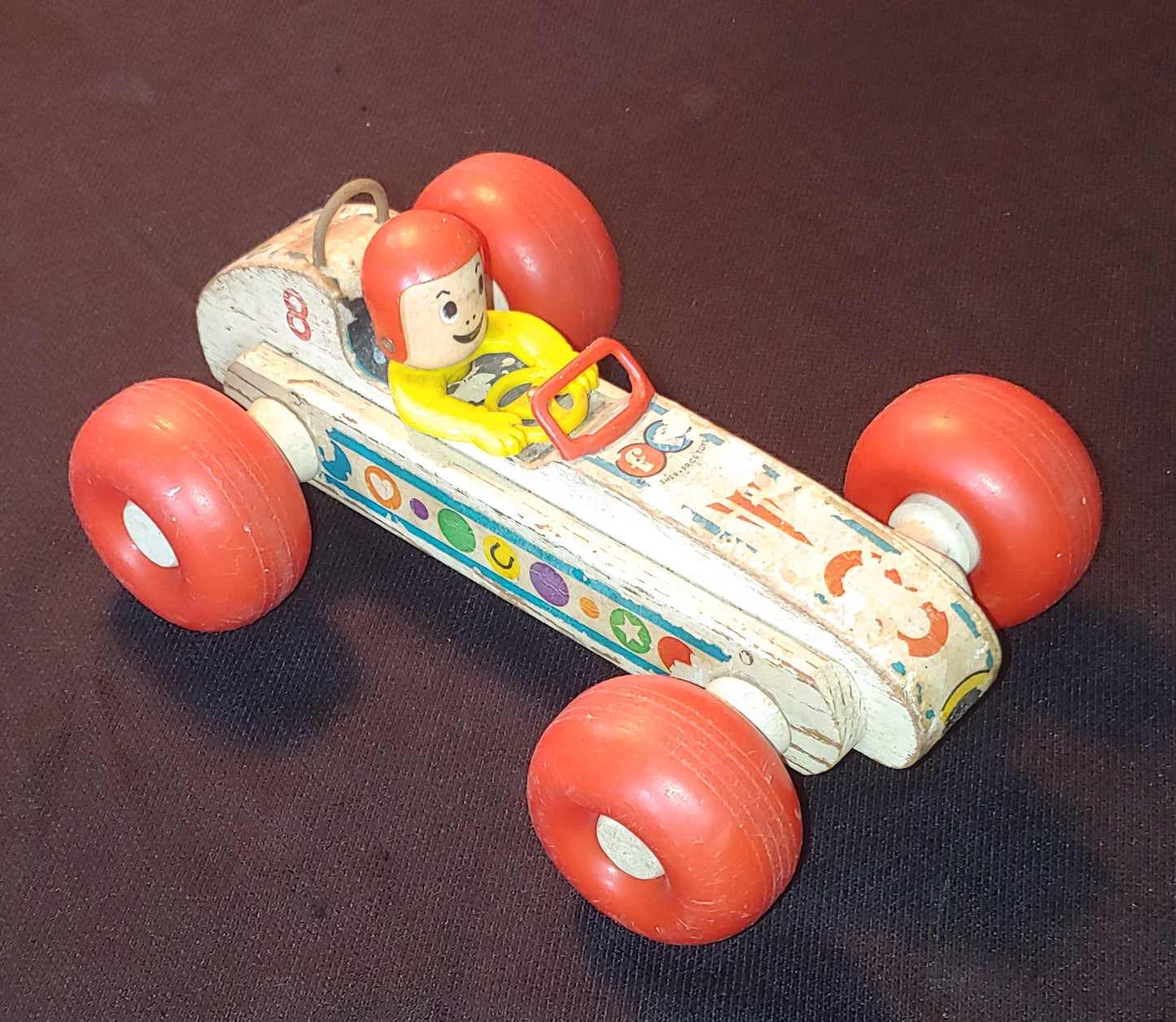 Start Your Engines! Toy Vintage Fisher Price 1960's Bouncy Racer