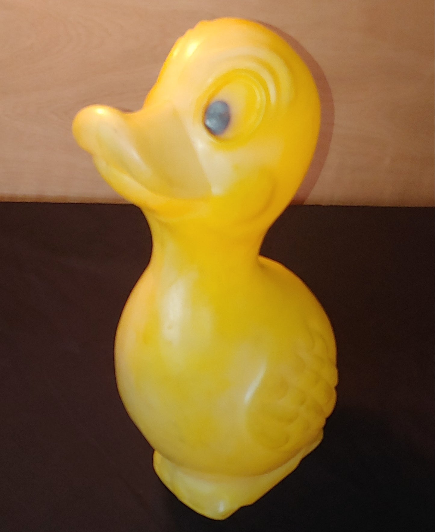 QUACK! Vintage Rubber Ducky Toy Plastic 50's Huge unique Duck Poly