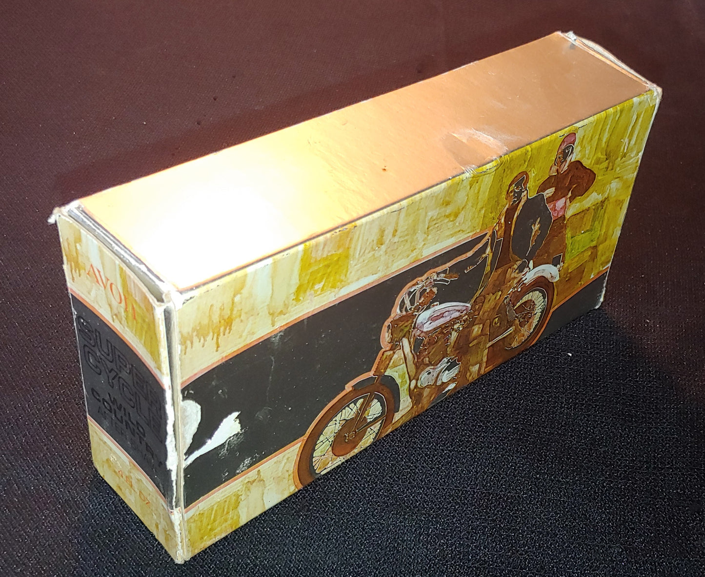 Vroom Vroom! Vintage Avon Super Cycle Wild Country Motorcycle Aftershave Bottle Box