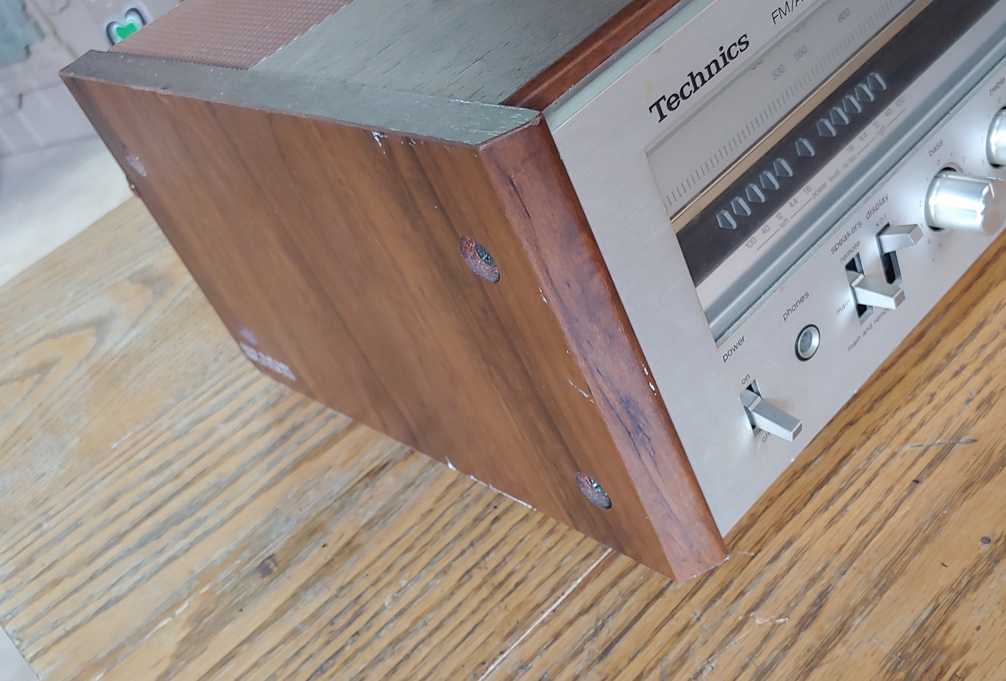 Vintage Tunes! Used Technics SA-303 Receiver Tested Works Woodgrain Dial Tuner