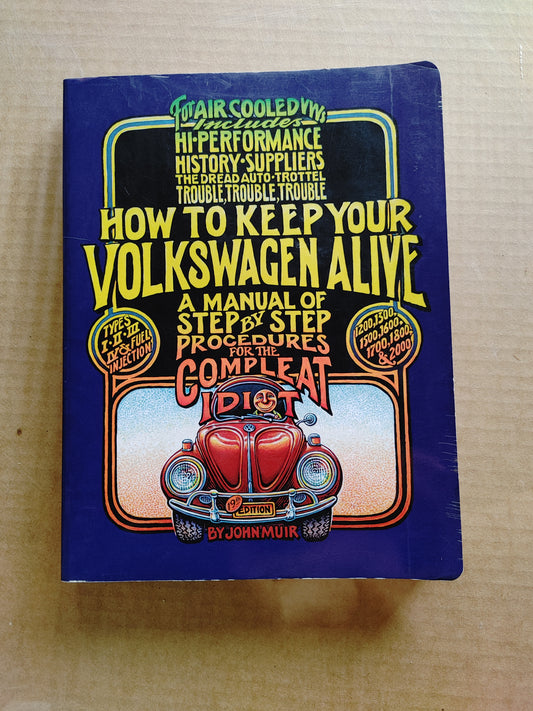 Air Cooled! VW Volkswagon Manual Keep Alive Book Good Condition Free Shipping!